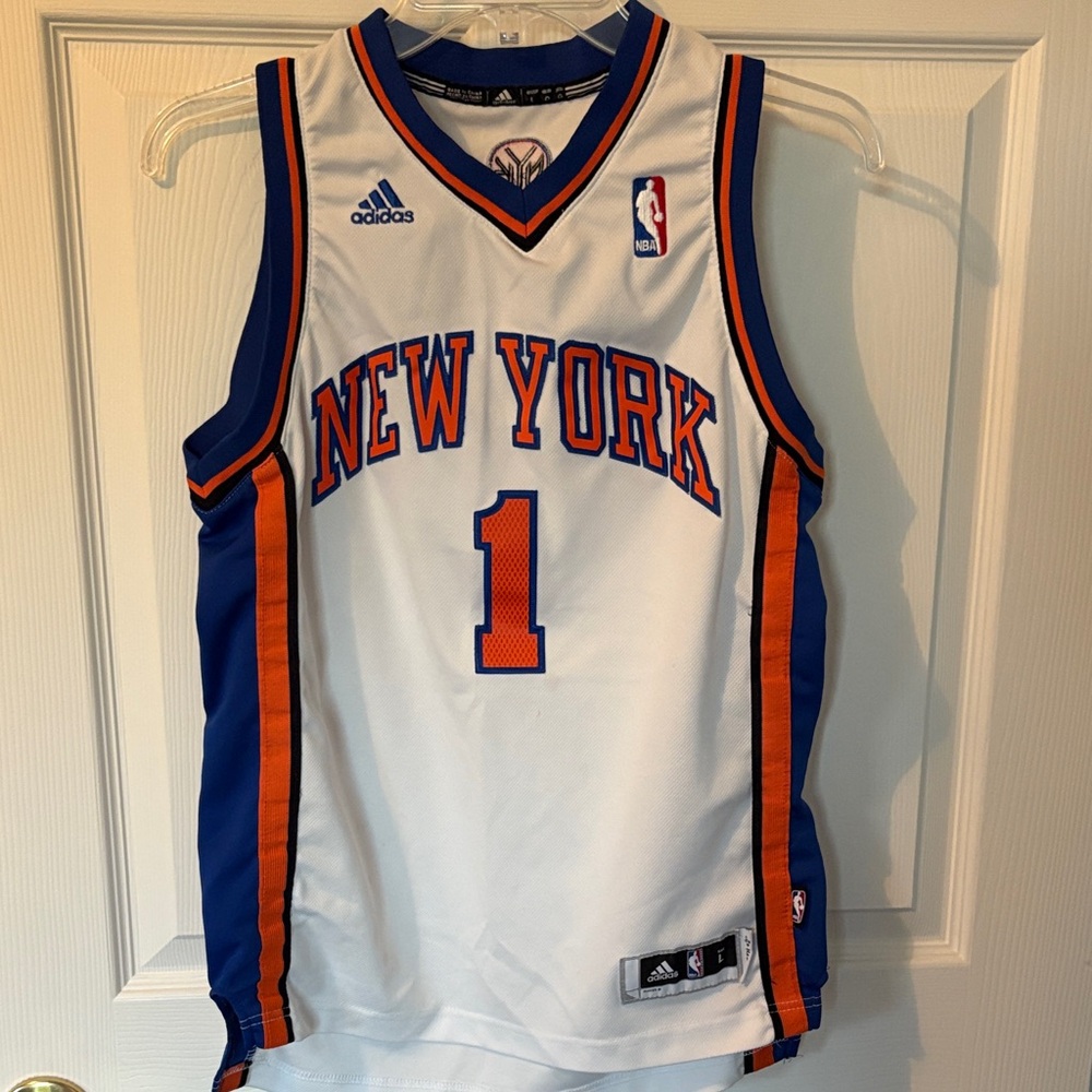 Adidas New York White and Blue Jersey